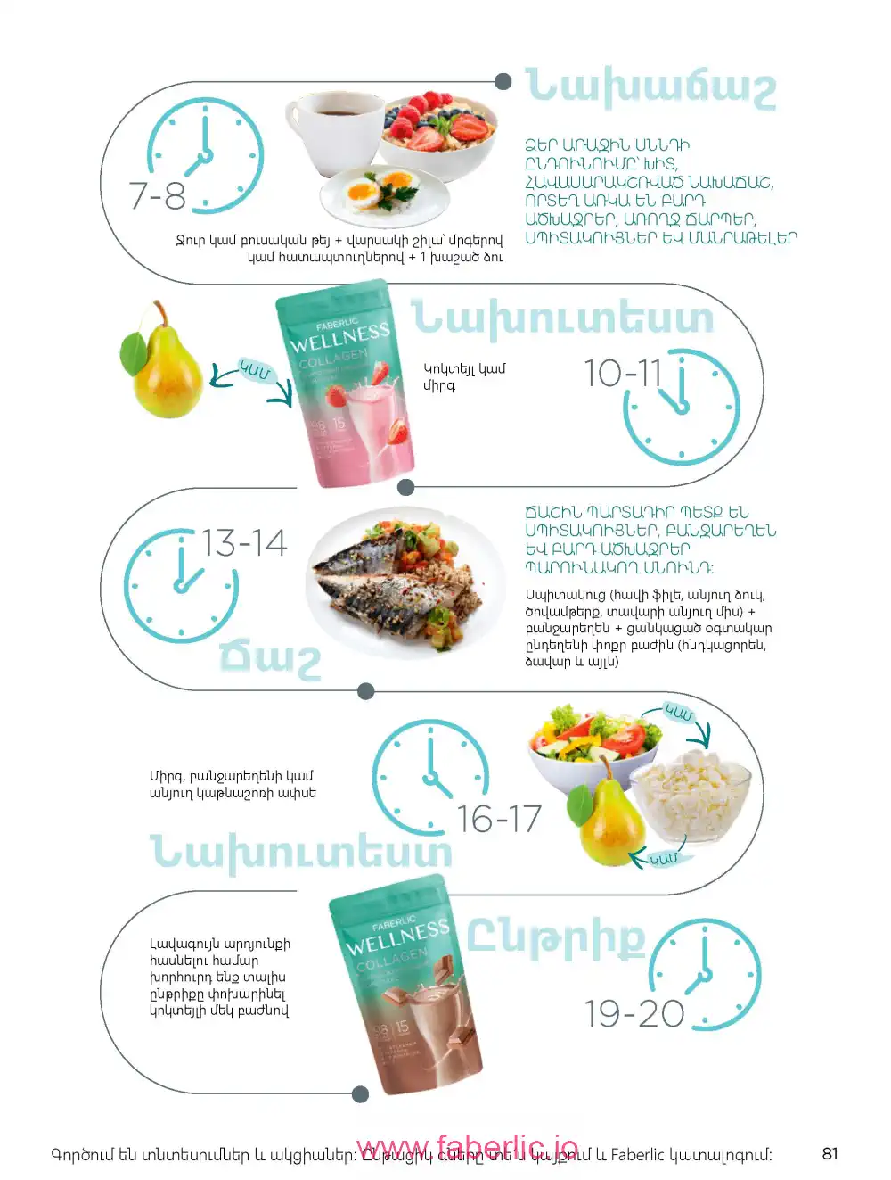 Продукты для здоровья Фаберлик каталог 2026