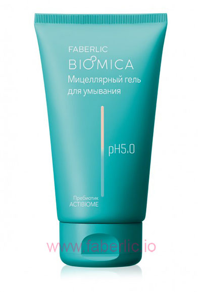 Мицелярный гель Biomica для умывания Faberlic 